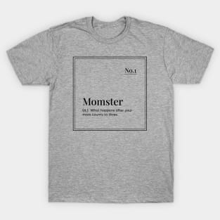 Funny definition art - Momster - grey T-Shirt